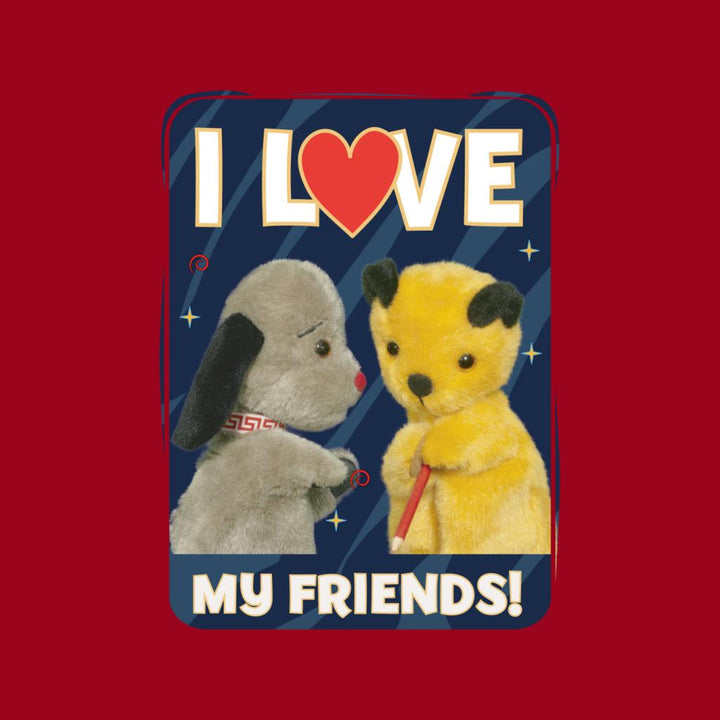 Sooty I Love My Friends Women's Sweatshirt-Sooty's Shop