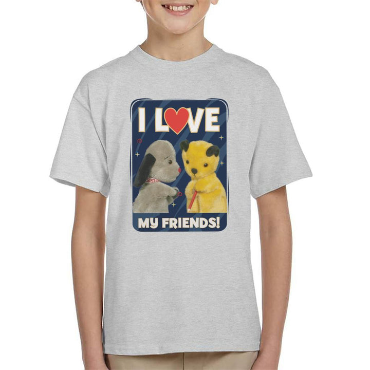 Sooty I Love My Friends Kid's T-Shirt-Sooty's Shop