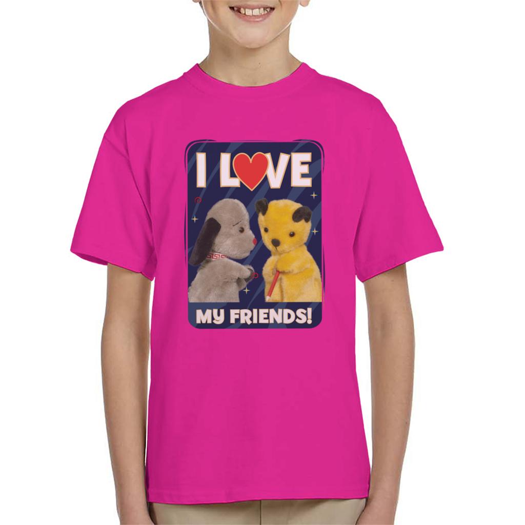 Sooty I Love My Friends Kid's T-Shirt-Sooty's Shop