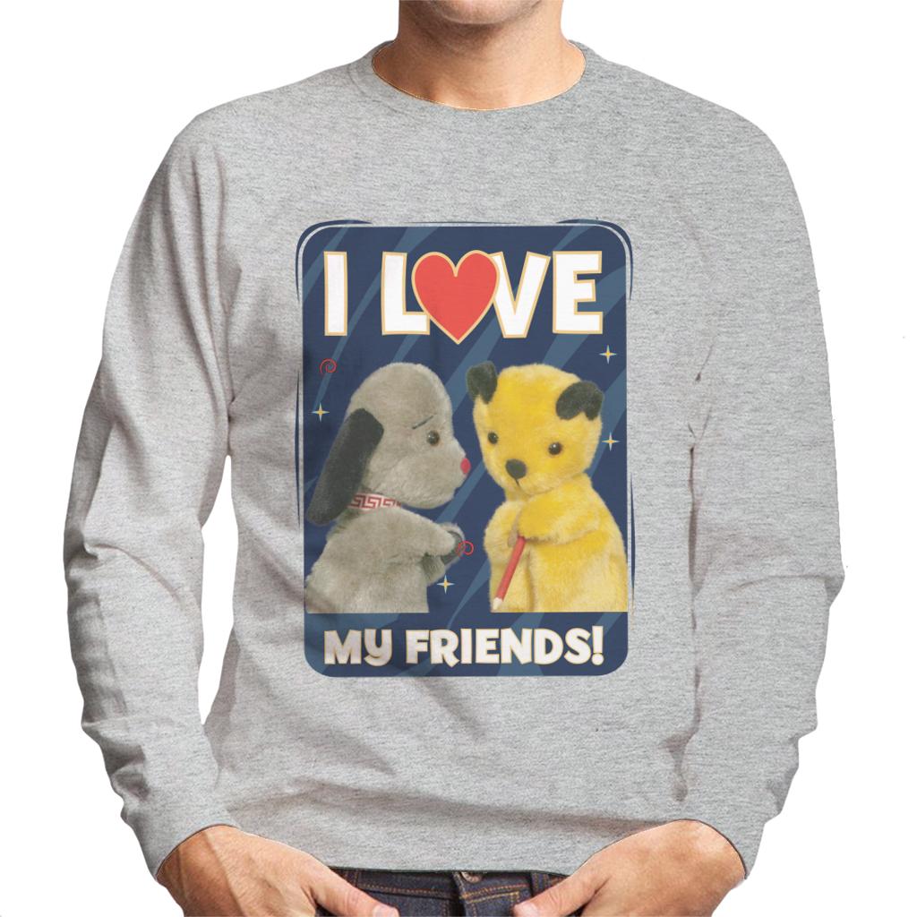 Sooty I Love My Friends Men's Sweatshirt-Sooty's Shop