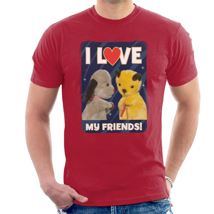 Sooty I Love My Friends Men's T-Shirt-Sooty's Shop