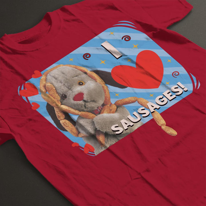 Sooty Sweep I Love Sausages Men's T-Shirt-Sooty's Shop
