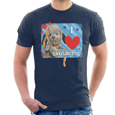 Sooty Sweep I Love Sausages Men's T-Shirt-Sooty's Shop