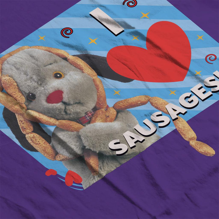 Sooty Sweep I Love Sausages Women's T-Shirt-Sooty's Shop