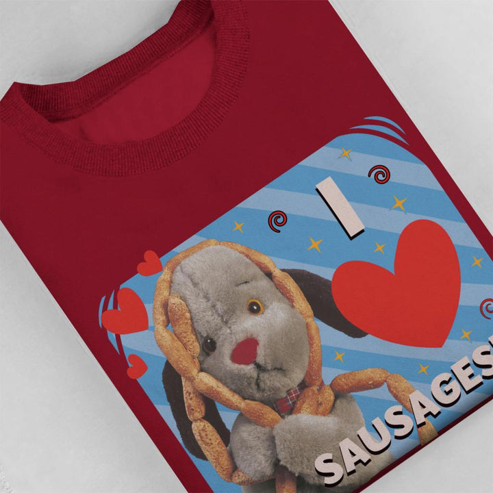 Sooty Sweep I Love Sausages Women's Sweatshirt-Sooty's Shop