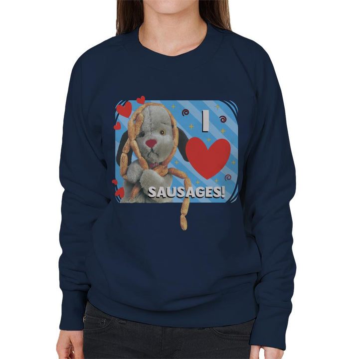 Sooty Sweep I Love Sausages Women's Sweatshirt-Sooty's Shop