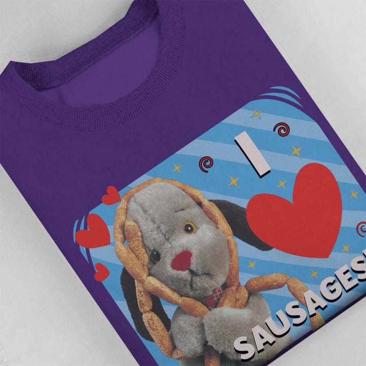 Sooty Sweep I Love Sausages Women's Sweatshirt-Sooty's Shop