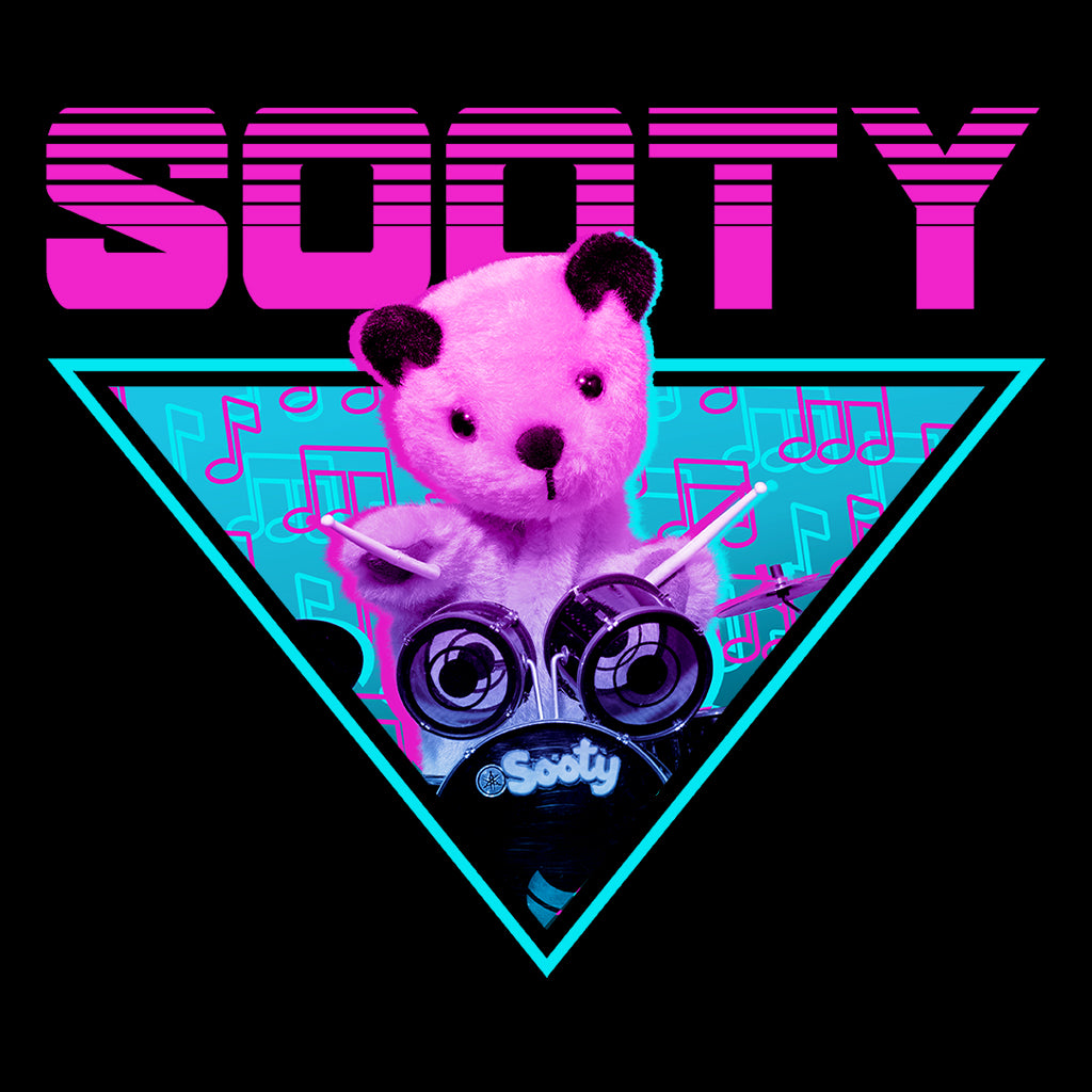 Sooty Drumming Men's Hooded Sweatshirt-Sooty's Shop