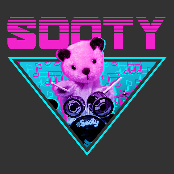 Sooty Drumming Men's Hooded Sweatshirt-Sooty's Shop