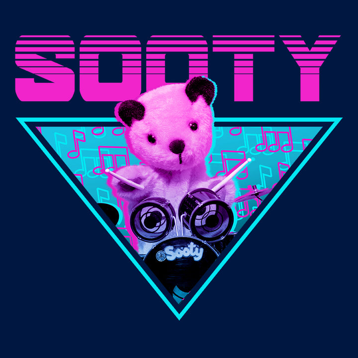 Sooty Drumming Men's Hooded Sweatshirt-Sooty's Shop